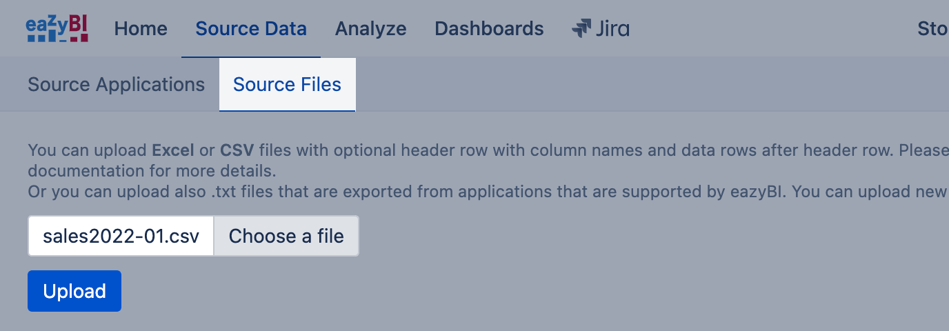 Excel and CSV file upload